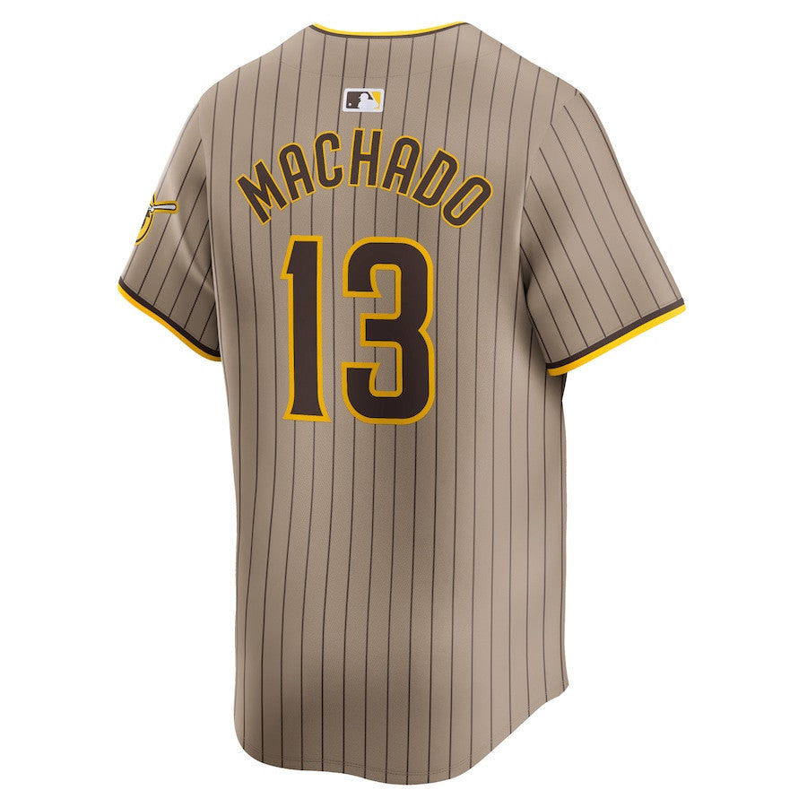 Manny Machado 13 San Diego Padres Alternate Limited Men Jersey - Tan