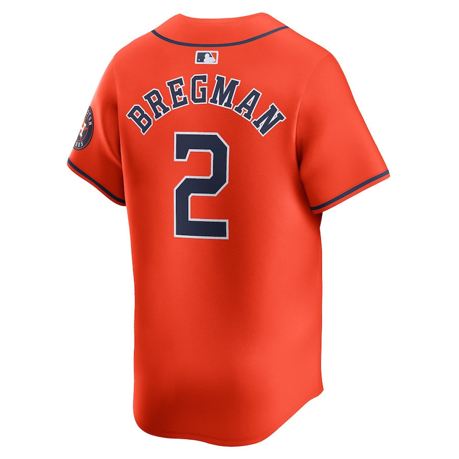 Alex Bregman 2 Houston Astros Alternate Limited Men Jersey - Orange