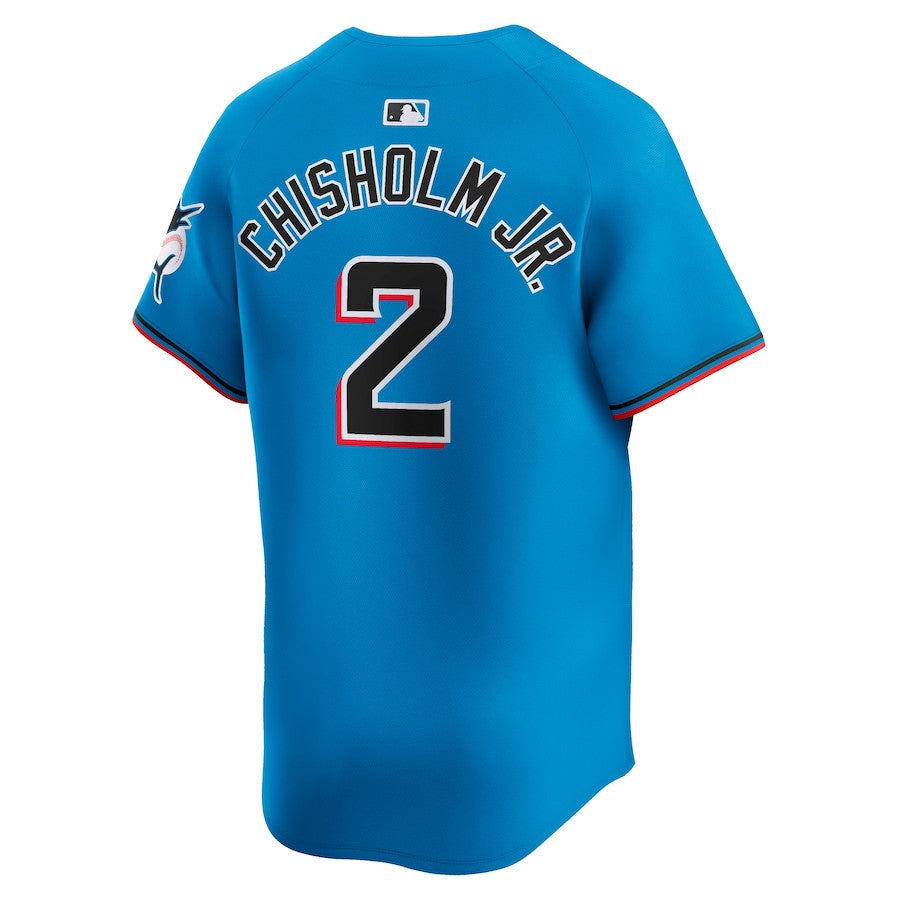 Jazz Chisholm Jr. 2 Miami Marlins Alternate Limited Men Jersey - Blue