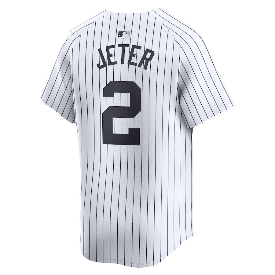 Derek Jeter 2 New York Yankees Home Limited YOUTH Jersey - White