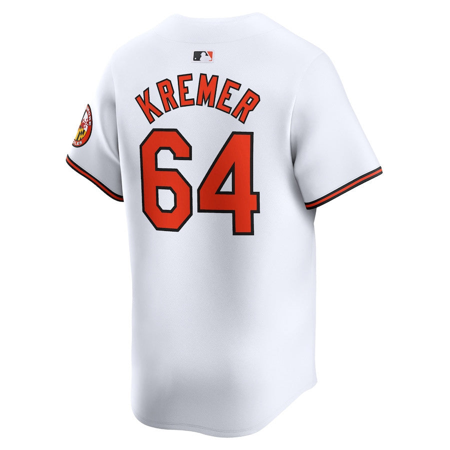 Dean Kremer 64 Baltimore Orioles Home Limited Men Jersey - White