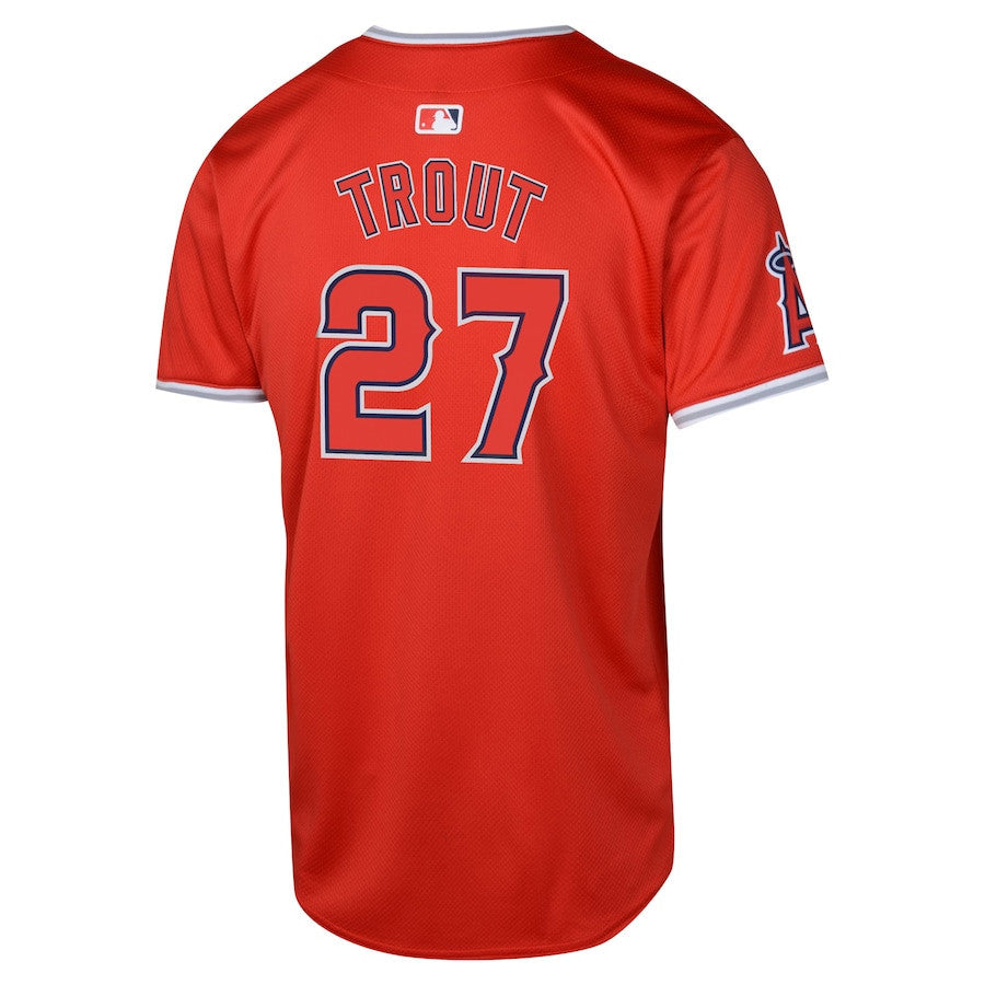 Mike Trout 27 Los Angeles Angels Alternate Limited YOUTH Jersey - Red