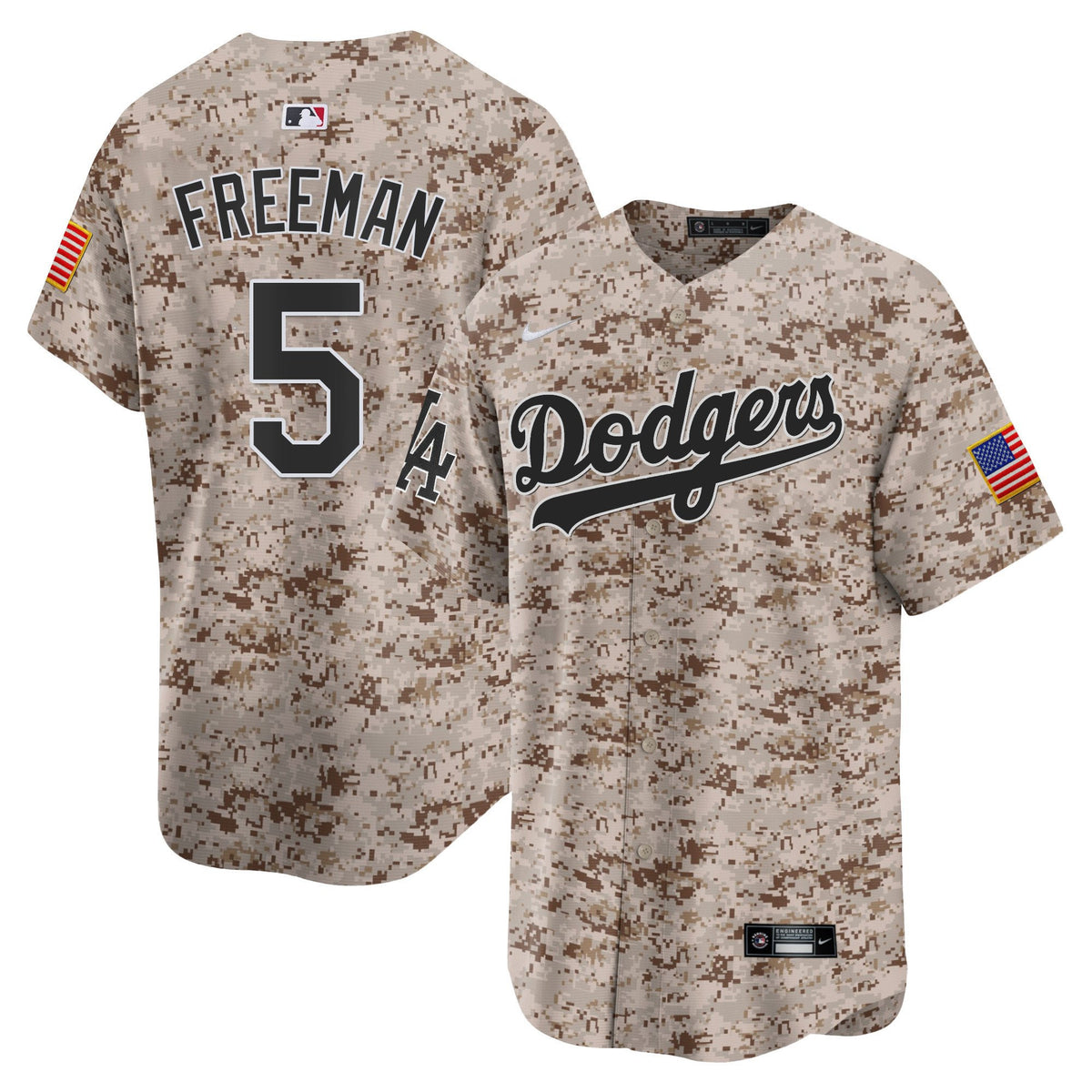 Freddie Freeman 5 Los Angeles Dodgers USMC Alternate Limited Men Jersey - Desert