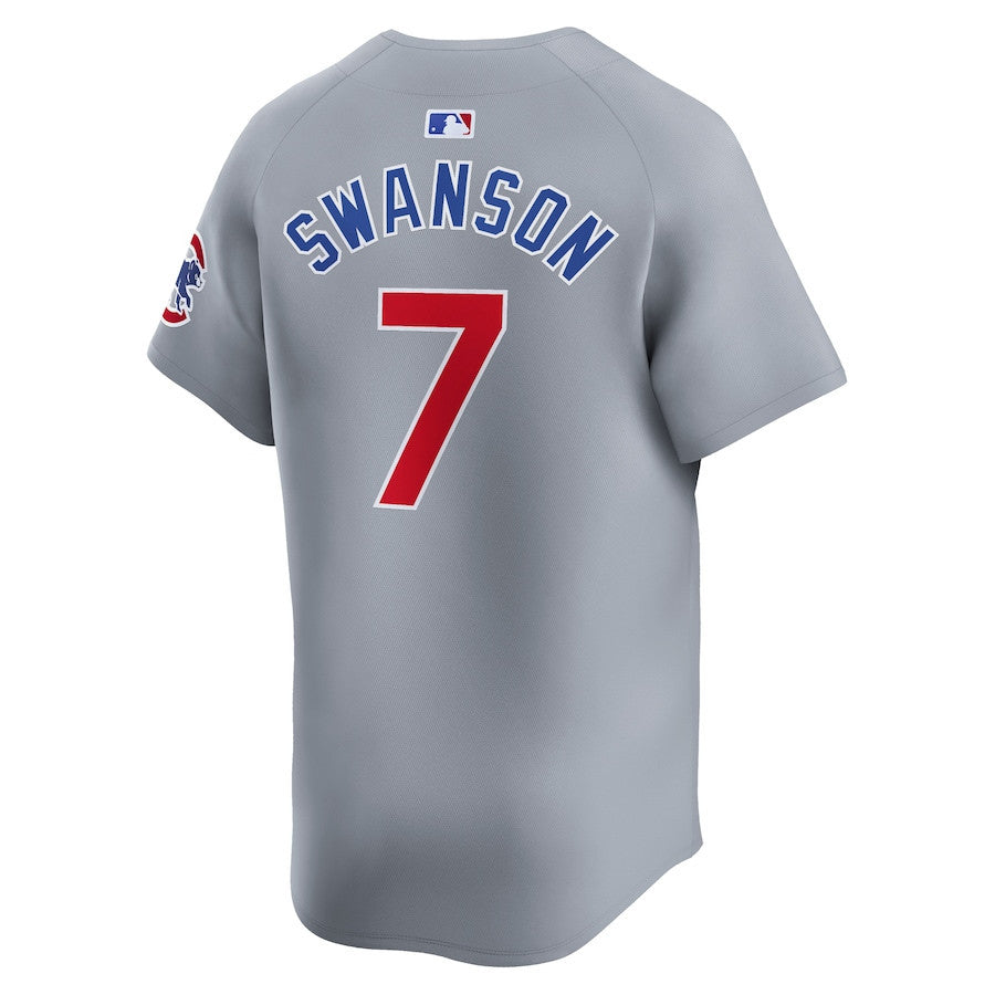 Dansby Swanson 7 Chicago Cubs Road Limited Men Jersey - Gray