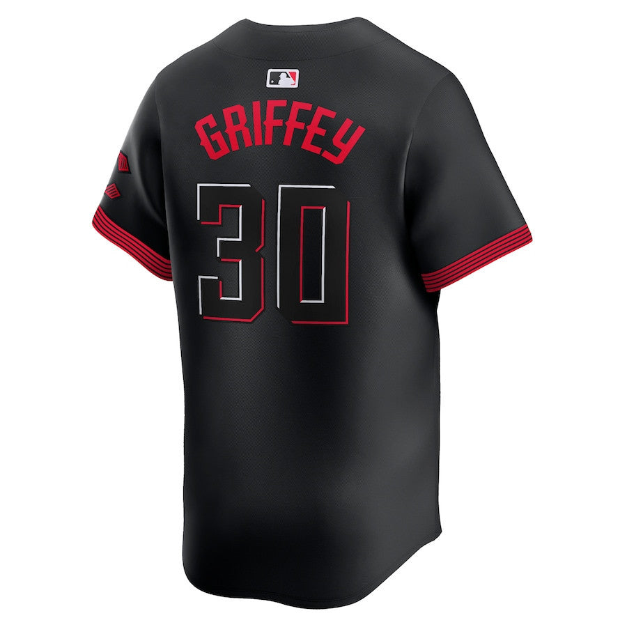 Ken Griffey Jr. 30 Cincinnati Reds City Connect Limited Player Men Jersey - Black