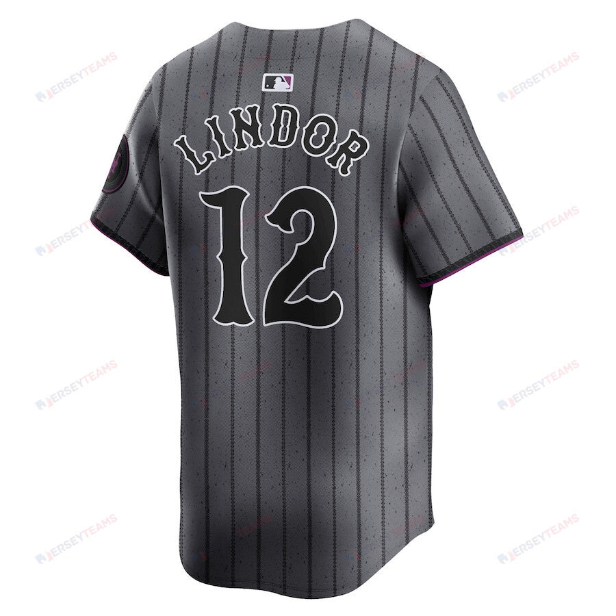 Francisco Lindor 12 New York Mets 2024 City Connect Limited Men Jersey - Graphite