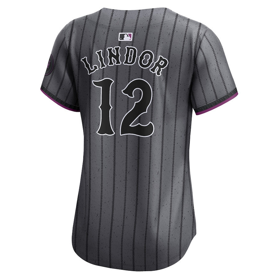 Francisco Lindor 12 New York Mets 2024 City Connect Limited Women Jersey - Graphite