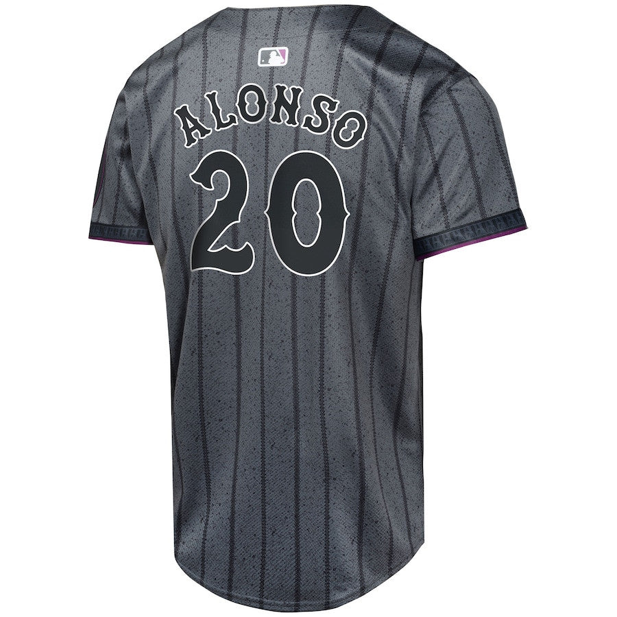 Pete Alonso 20 New York Mets 2024 City Connect Limited YOUTH Jersey - Graphite