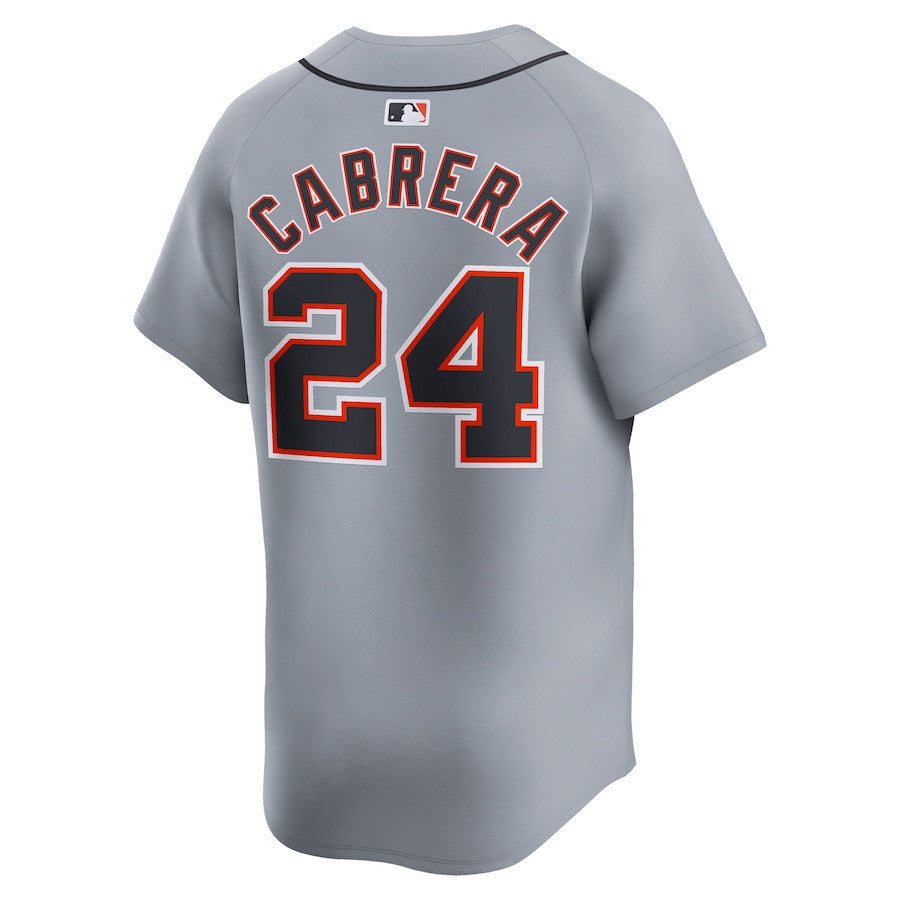 Miguel Cabrera 24 Detroit Tigers Road Limited Player Men Jersey - Gray