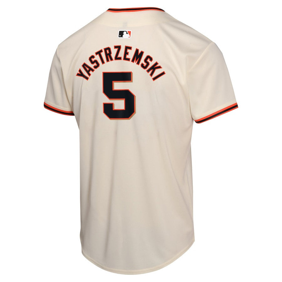 Mike Yastrzemski 5 San Francisco Giants Home Game Player YOUTH Jersey - Cream