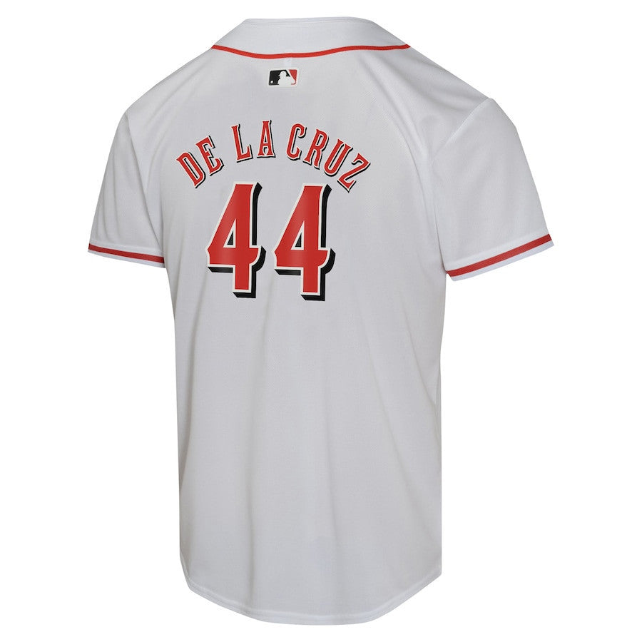 Elly De La Cruz 44 Cincinnati Reds Home Game Player YOUTH Jersey - White