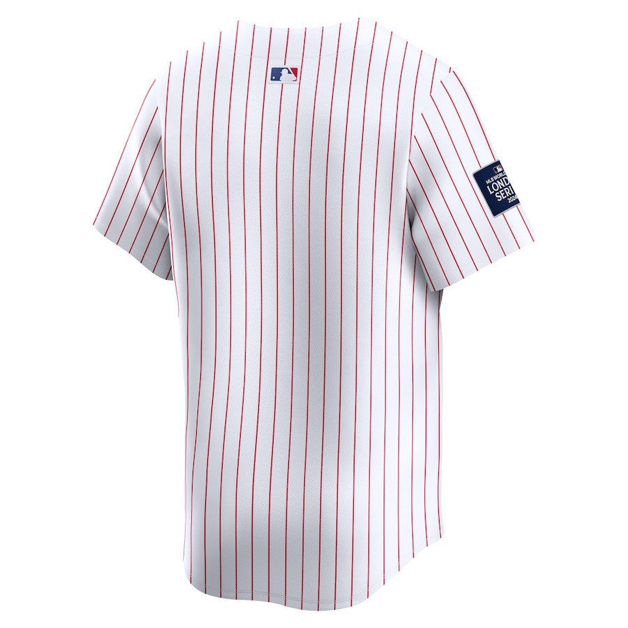 Philadelphia Phillies 2024 MLB World Tour London Series Home Limited Men Jersey - White