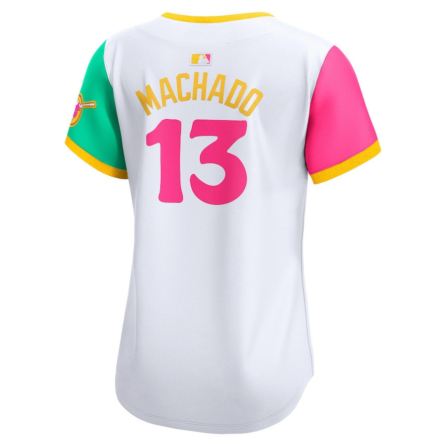 Manny Machado 13 San Diego Padres City Connect Limited Women Jersey - White