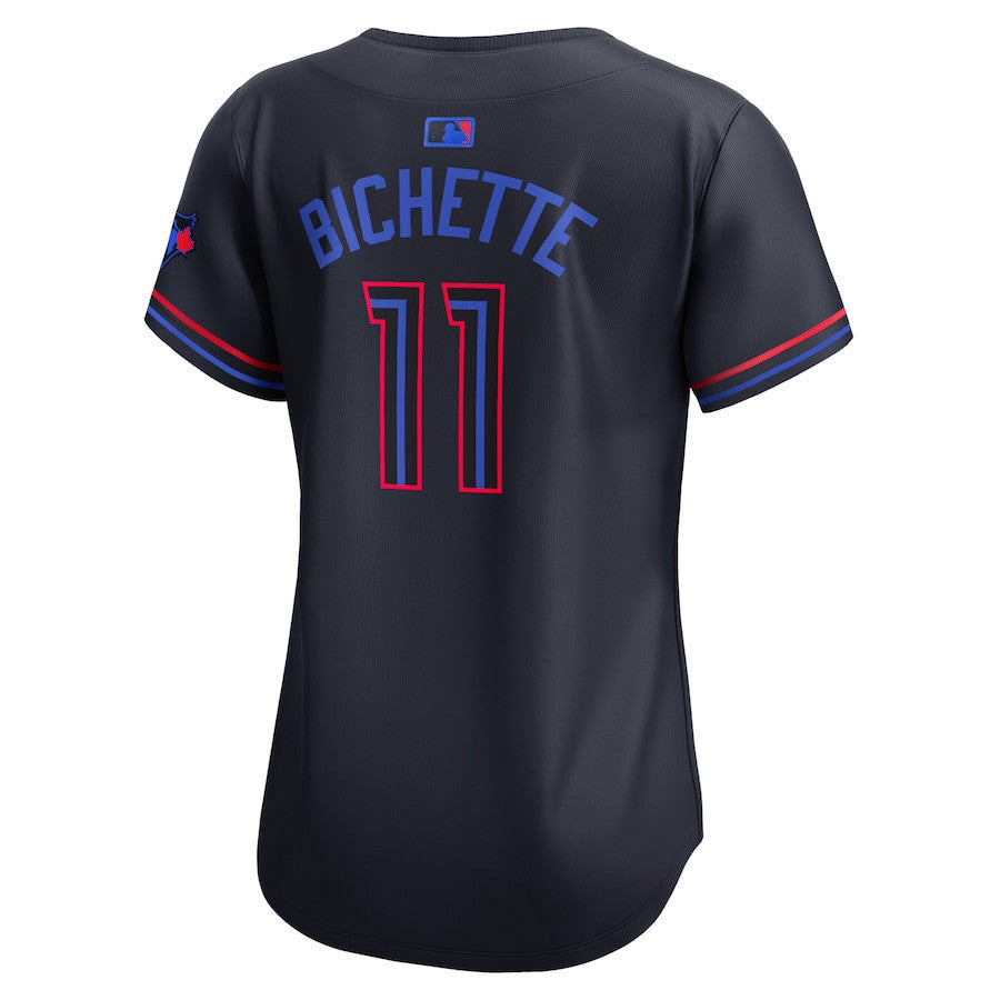 Bo Bichette 11 Toronto Blue Jays 2024 City Connect Limited Women Jersey - Navy