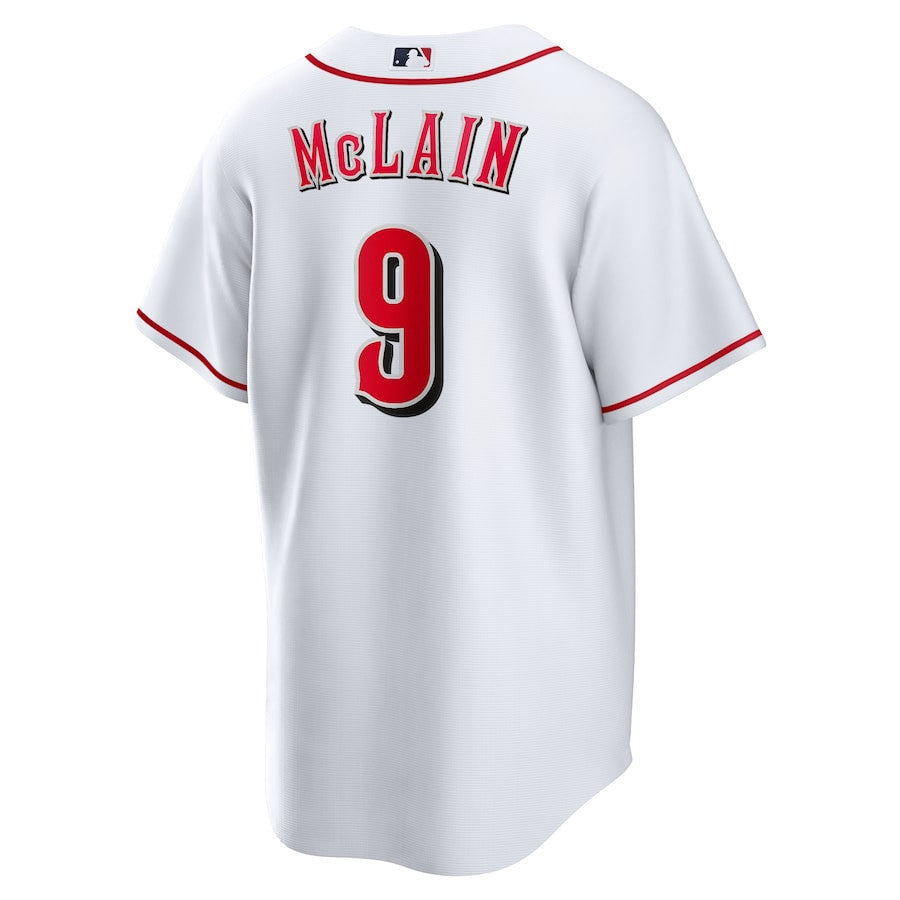 Matt McLain 9 Cincinnati Reds Home Men Jersey - White