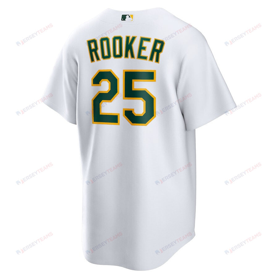 Brent Rooker 25 Oakland Athletics Home Men Jersey - White