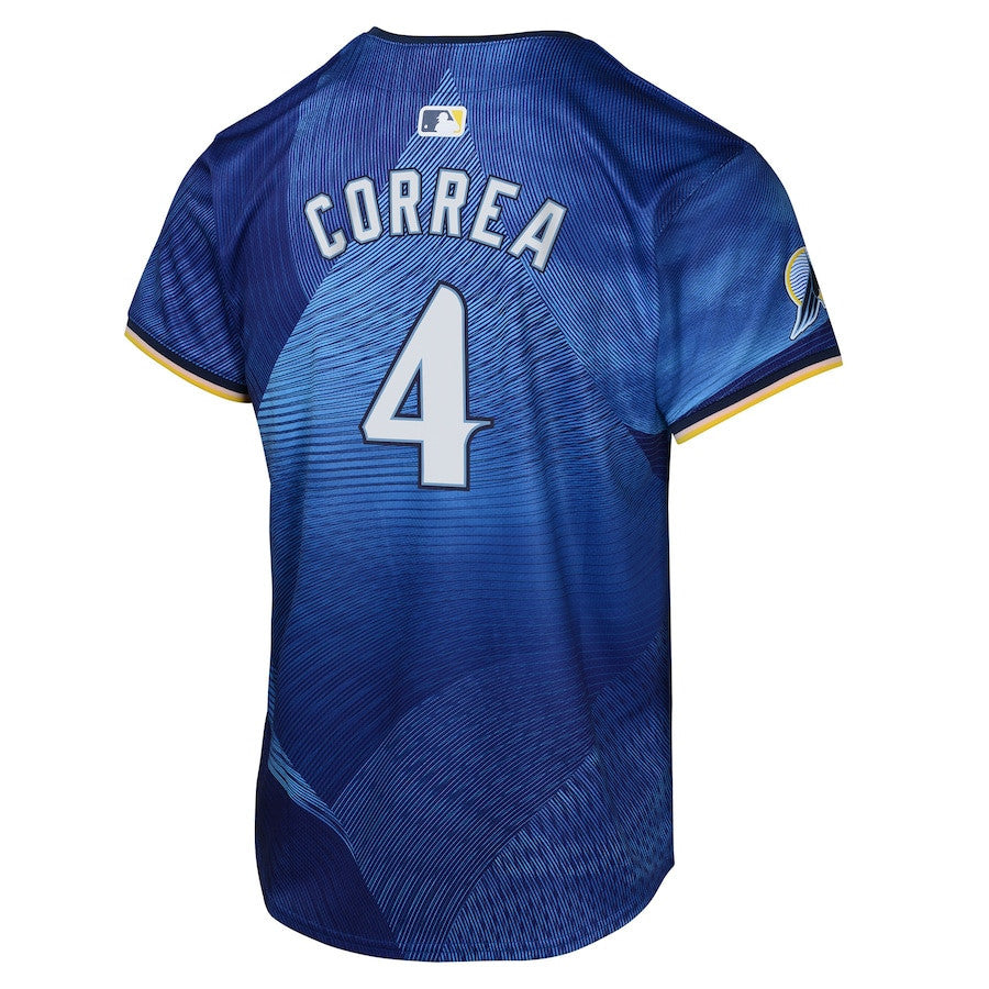 Carlos Correa 4 Minnesota Twins 2024 City Connect Limited YOUTH Jersey - Royal