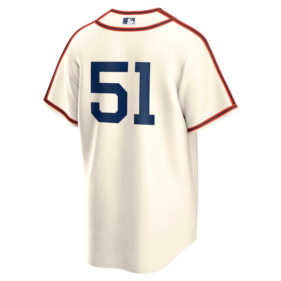 Jung Hoo Lee 51 San Francisco Giants 2024 Rickwood Classic Player Men Jersey - Cream