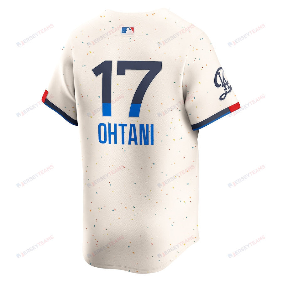 Shohei Ohtani 17 Los Angeles Dodgers 2024 City Connect Limited Men Jersey - Cream
