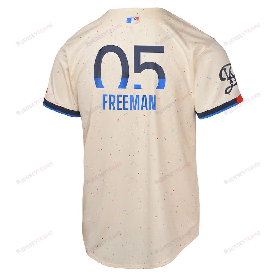 Freddie Freeman 5 Los Angeles Dodgers 2024 City Connect Limited Youth Jersey - Cream