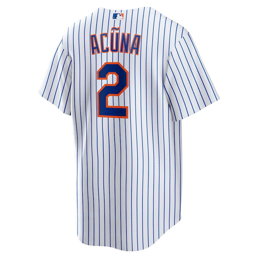 Luisangel Acuña 2 New York Mets Home Player Men Jersey - White