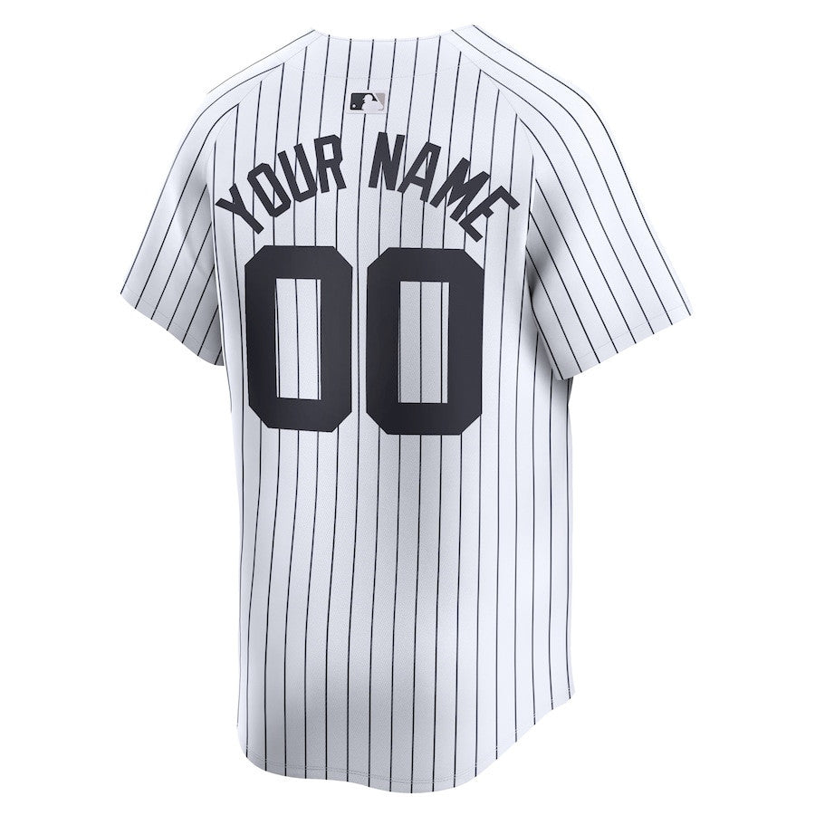New York Yankees 2024 World Series Home Custom Limited Men Jersey - White