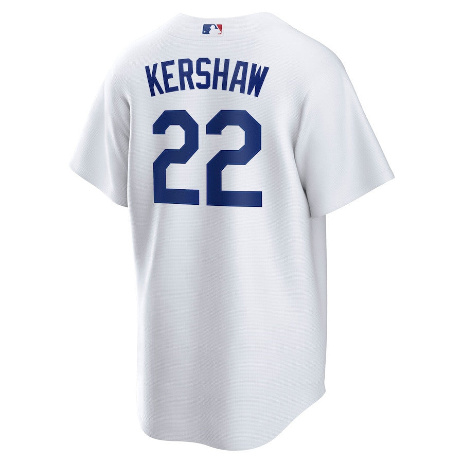 Clayton Kershaw 22 Los Angeles Dodgers 2024 World Series Home Player Men Jersey - White