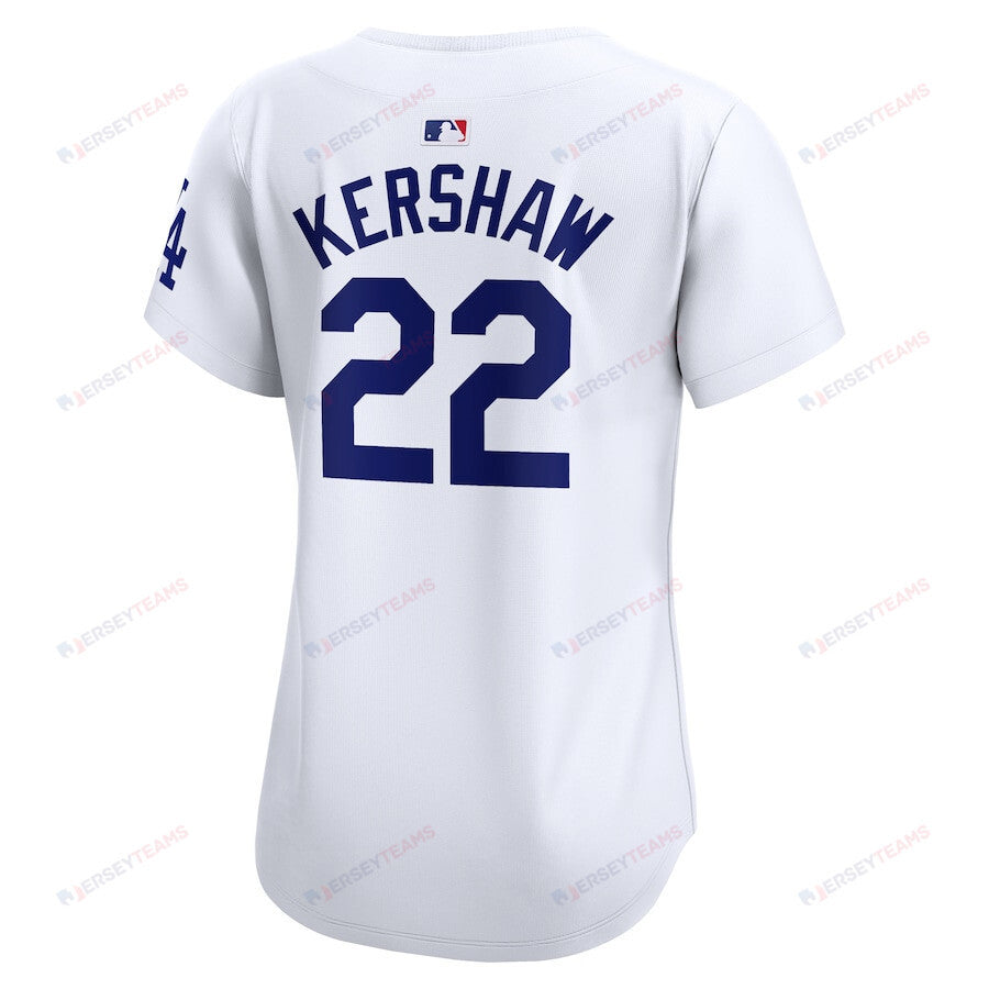 Clayton Kershaw 22 Los Angeles Dodgers Women's 2024 World Series Limited Player Jersey - White