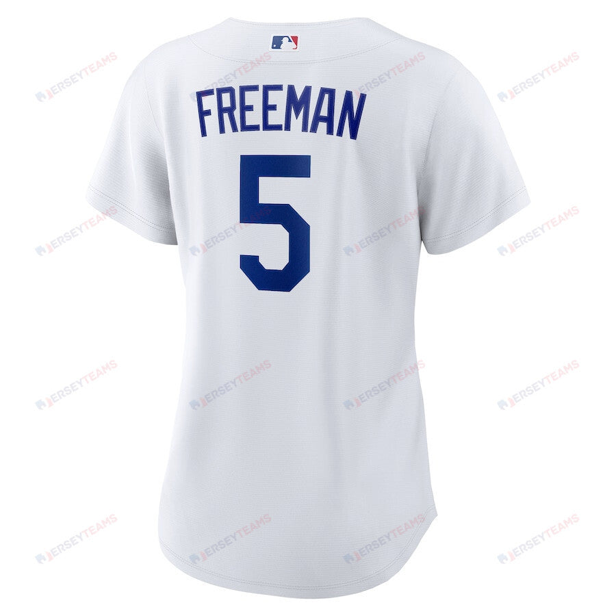 Freddie Freeman 5 Los Angeles Dodgers Women's 2024 World Series Home Jersey - White