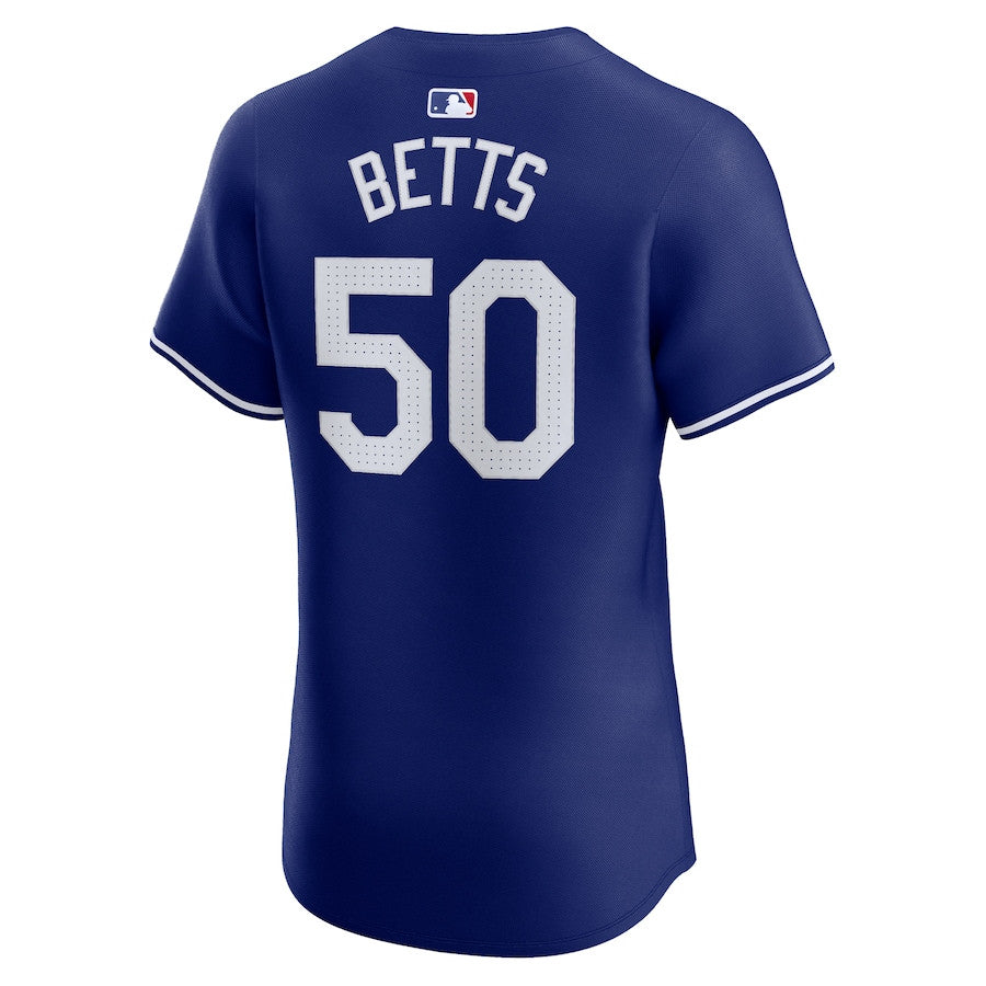 Mookie Betts 50 Los Angeles Dodgers 2024 World Series Alternate Elite Player Men Jersey - Royal