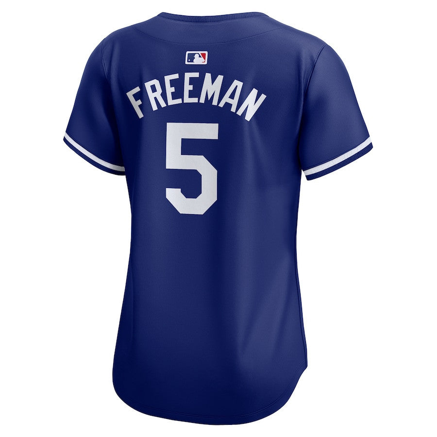 Freddie Freeman 5 Los Angeles Dodgers Women's 2024 World Series Alternate Limited Jersey - Royal