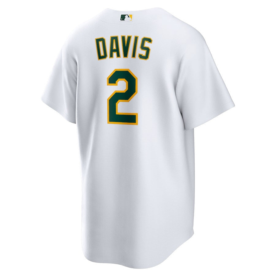 Khris Davis 2 Oakland Athletics Home Men Jersey - White