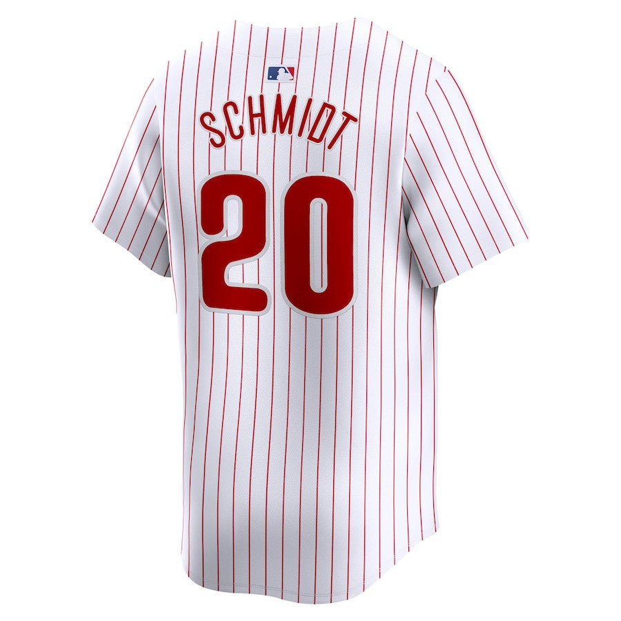 Mike Schmidt 20 Philadelphia Phillies Home Limited Player Men Jersey - White