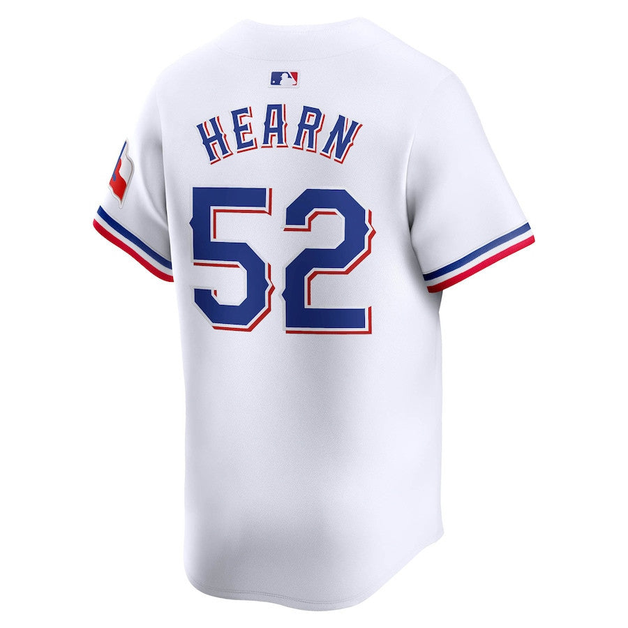 Taylor Hearn 52 Texas Rangers Home Limited Player Men Jersey - White