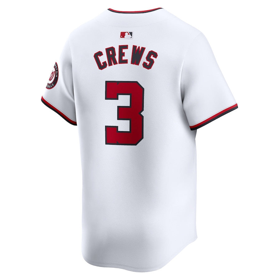Dylan Crews 3 Washington Nationals Home Limited Player Men Jersey - White