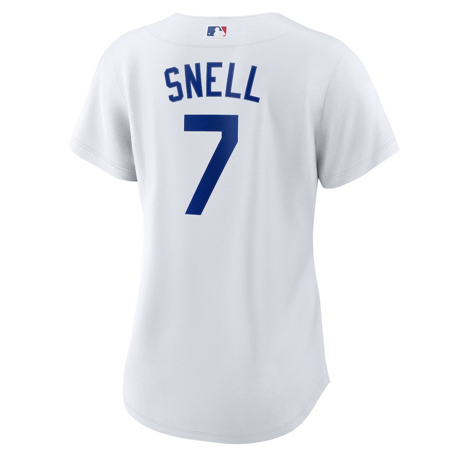 Blake Snell 7 Los Angeles Dodgers Home Player Women Jersey - White