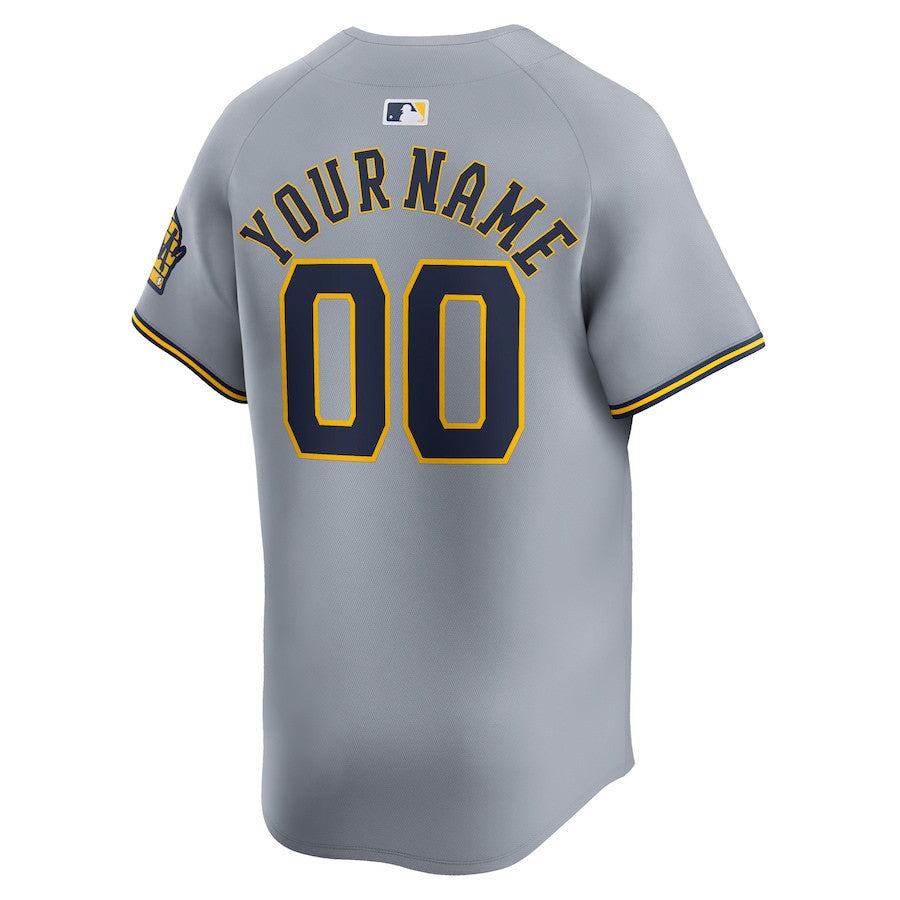 Bob Uecker #9 Milwaukee Brewers Away Jersey - Grey