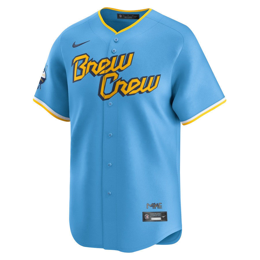 Bob Uecker #9 Milwaukee Brewers City Connect Limited Jersey - Powder Blue