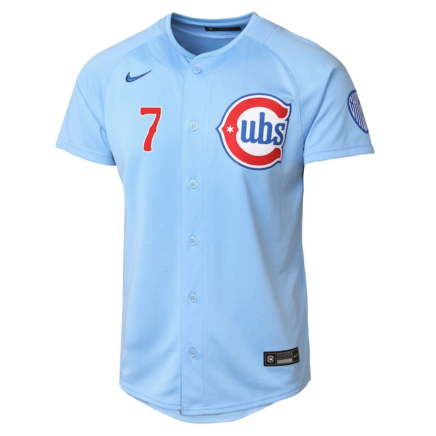 Dansby Swanson 7 Chicago Cubs Limited Alternate 2 YOUTH Jersey - Baby Blue