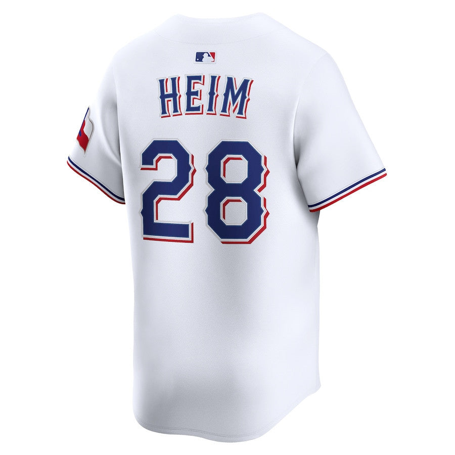Jonah Heim 28 Texas Rangers Alternate Limited Player Men Jersey - White