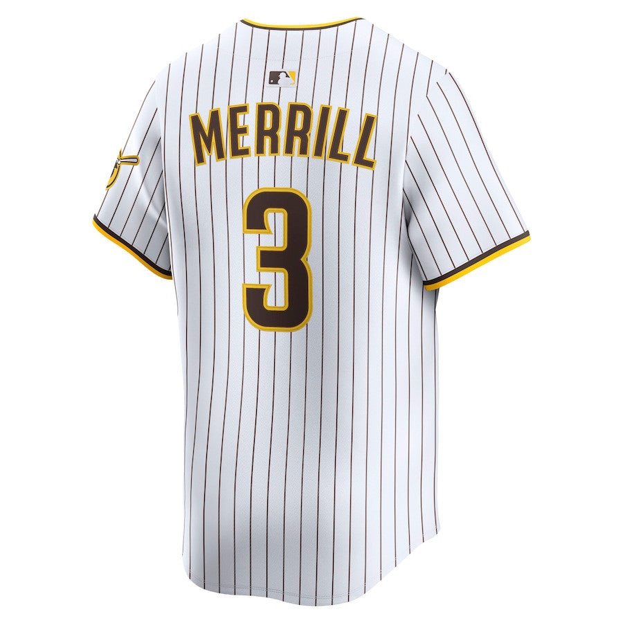 Jackson Merrill 3 San Diego Padres Alternate Limited Player Men Jersey - White
