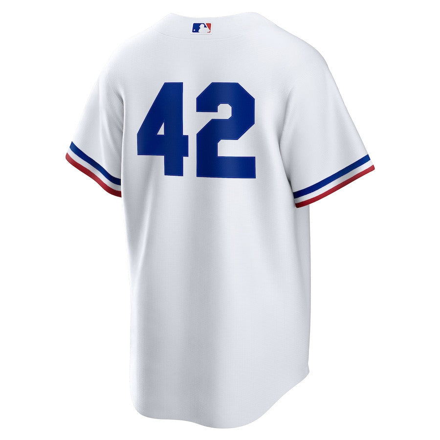 Texas Rangers Home 2025 Jackie Robinson Day Men Jersey - White