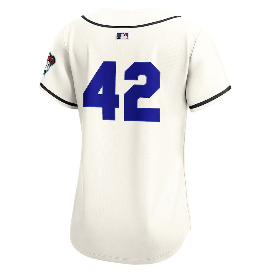 Arizona Diamondbacks Home 2025 Jackie Robinson Day Limited Women Jersey - Cream