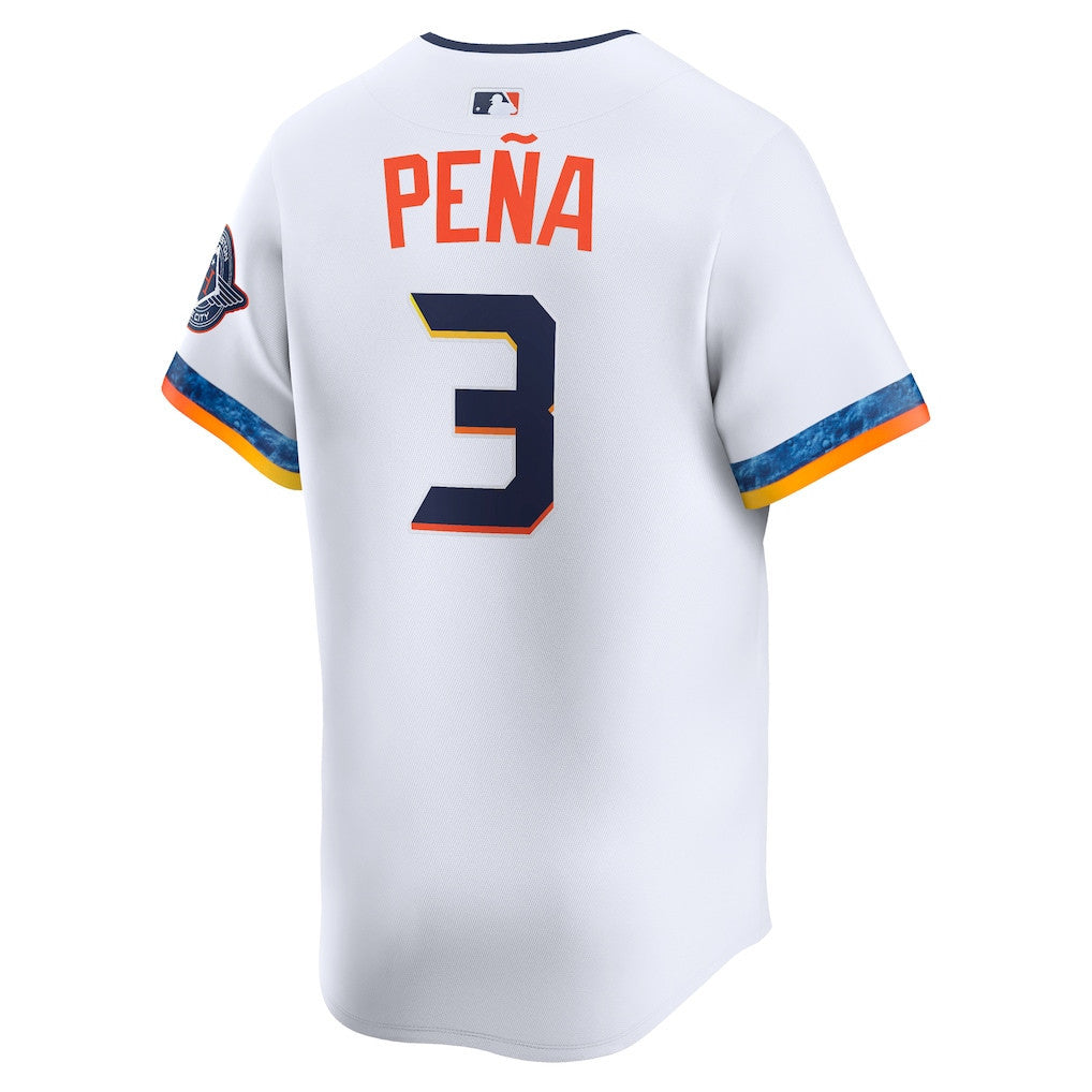 Jeremy Peña 3 Houston Astros 2025 City Connect Limited Player Men Jersey - White