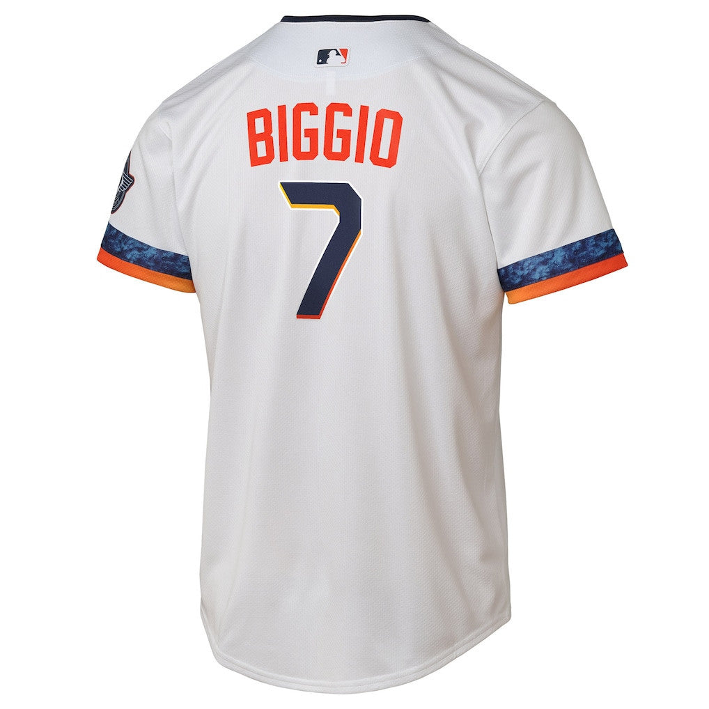 Craig Biggio 7 Houston Astros 2025 City Connect Limited Player YOUTH Jersey - White
