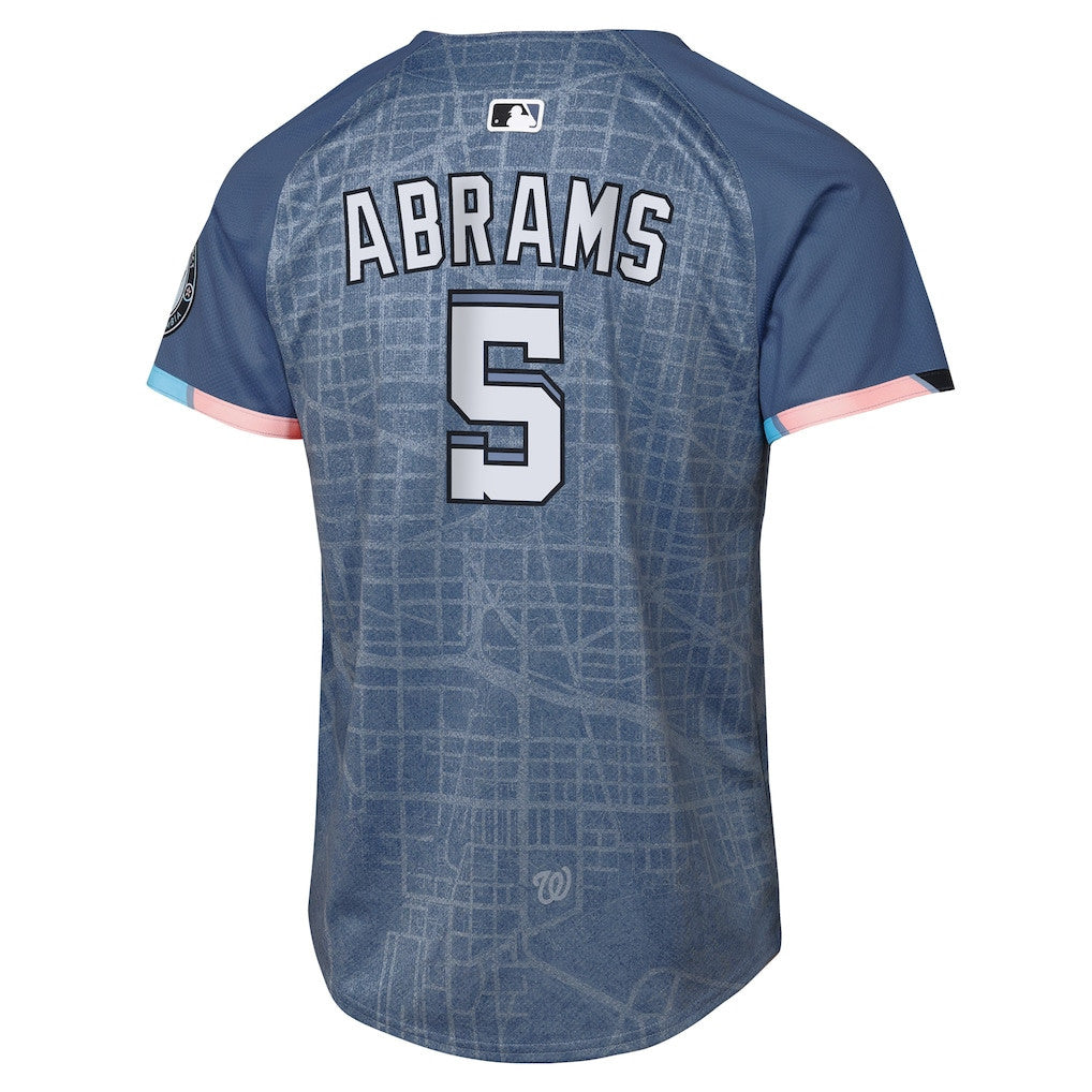 CJ Abrams 5 Washington Nationals 2025 City Connect Limited YOUTH Jersey - Blue