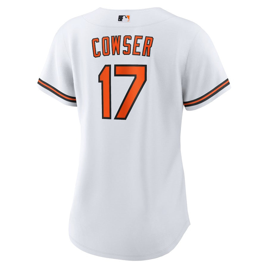 Colton Cowser 17 Baltimore Orioles Women's Home Jersey - White