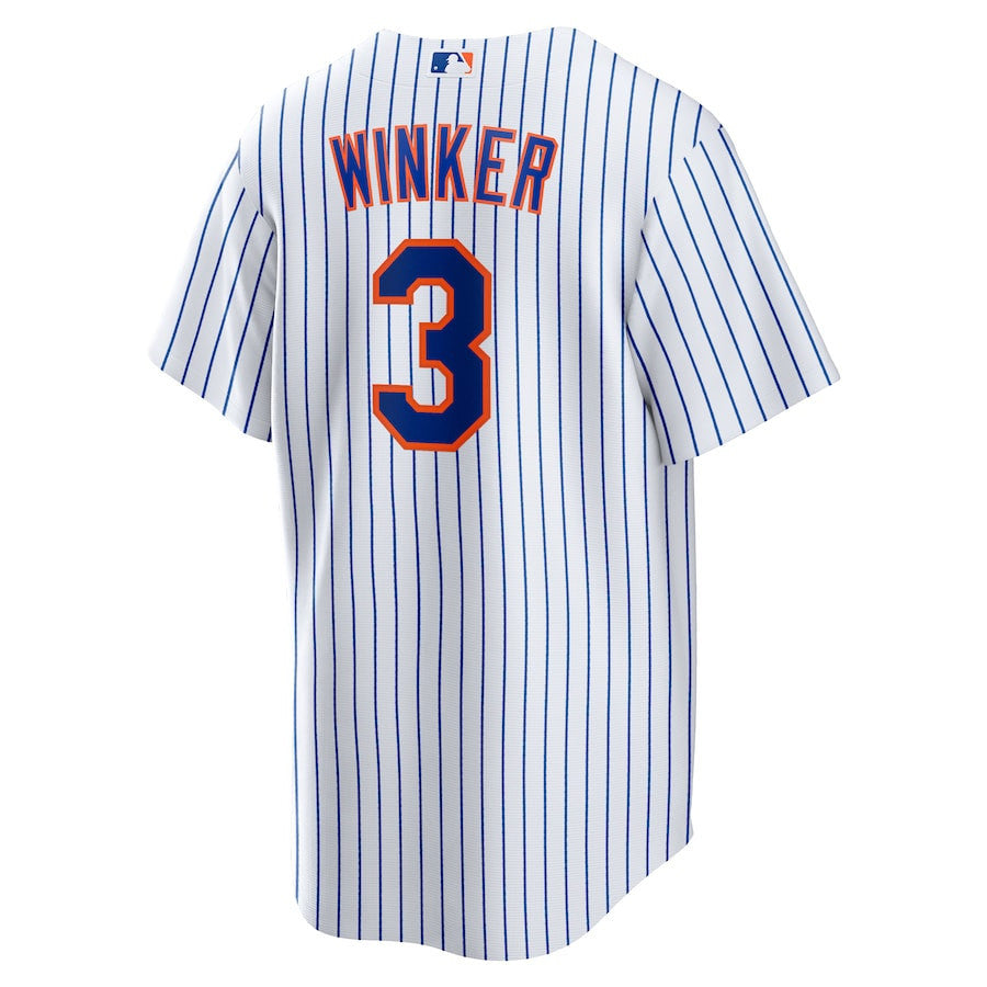 Jesse Winker 3 New York Mets Home Men Jersey - White