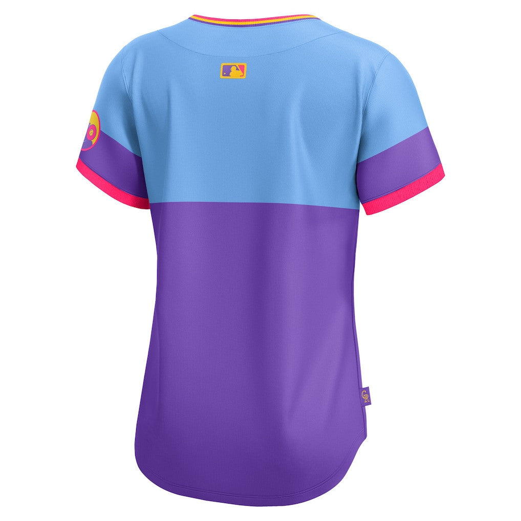 Colorado Rockies Women's 2025 City Connect Limited Jersey - Purple/Light Blue