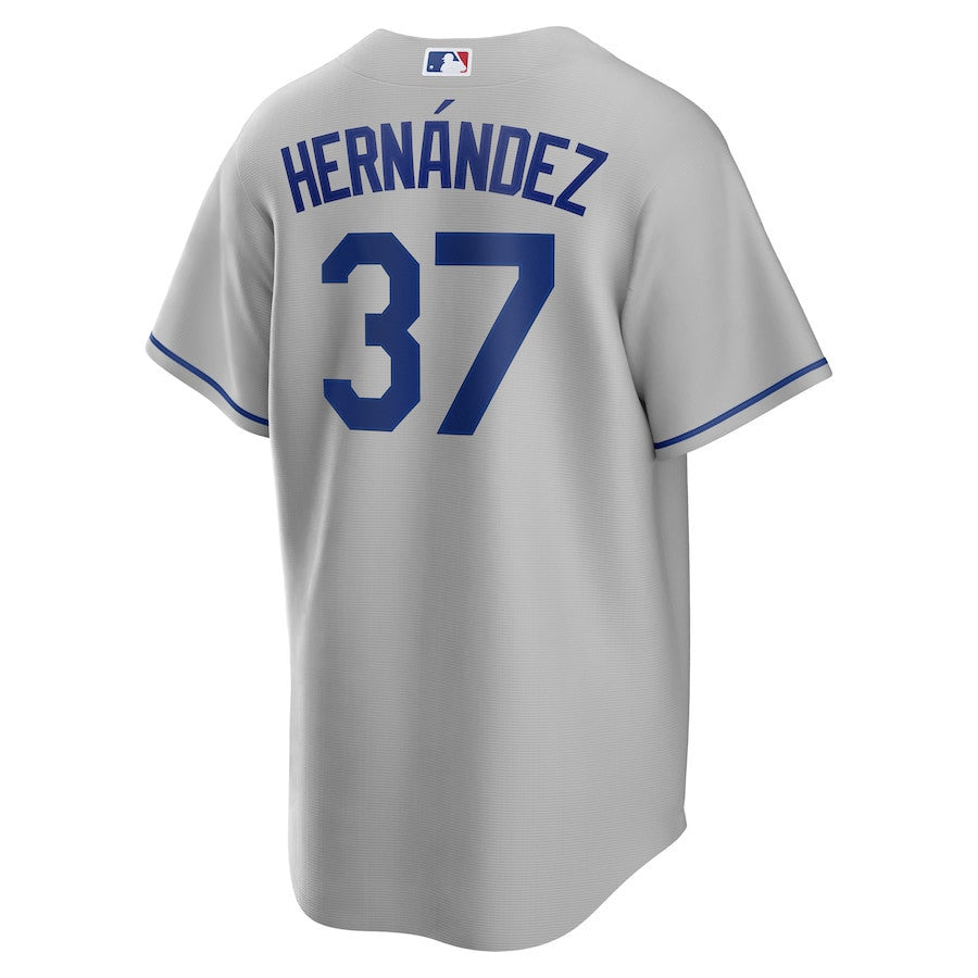 Teoscar Hernandez 37 Los Angeles Dodgers Road Men Jersey - Gray